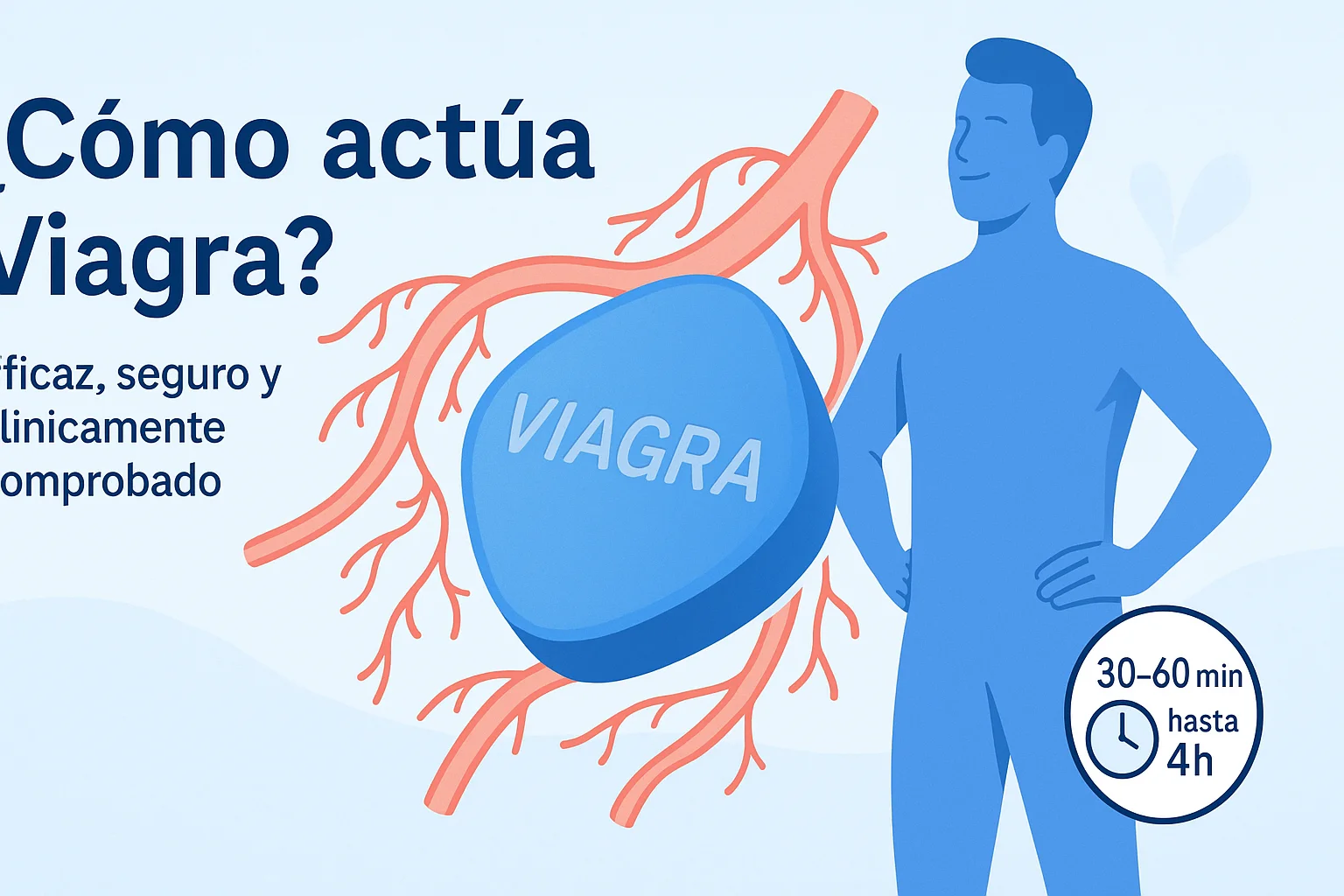 ¿Cómo actúa Viagra?