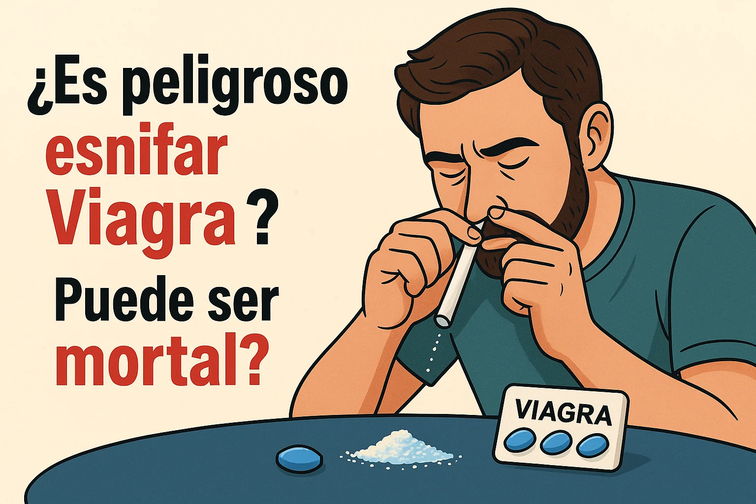 Esnifar Viagra: ¿Es Peligroso? ¿Podría Ser Mortal?