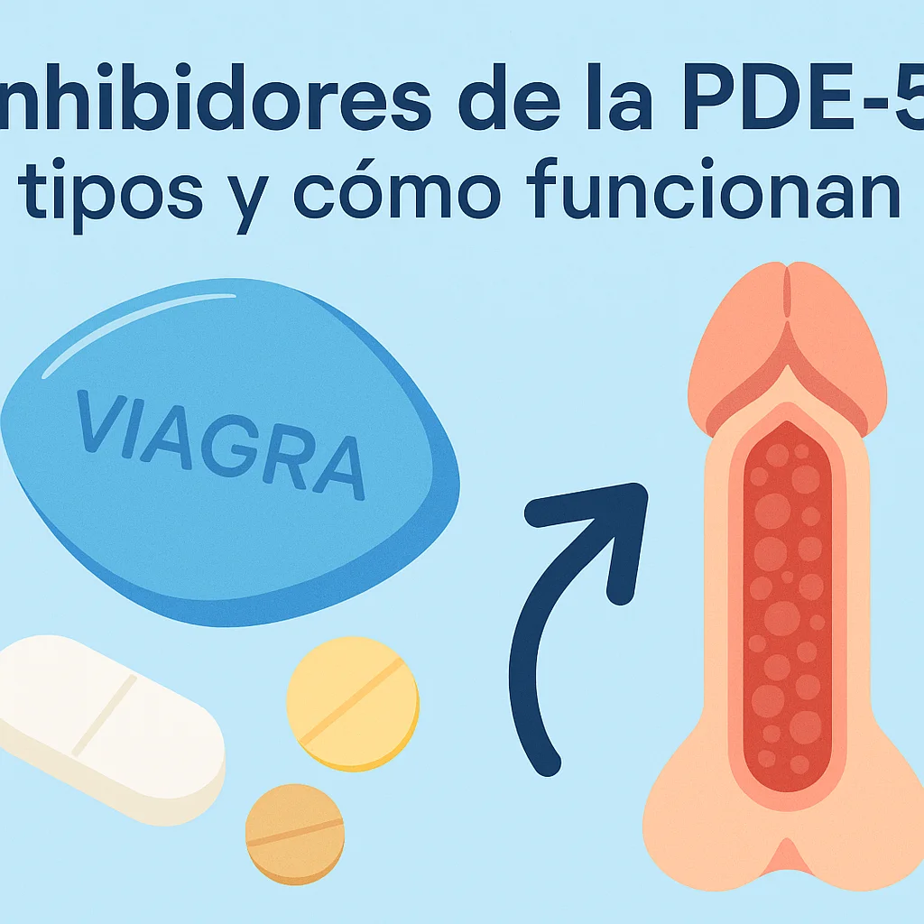 Inhibidores de la PDE-5: tipos y cómo funcionan