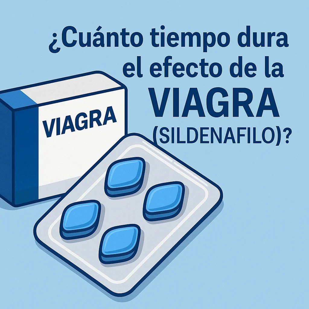 ¿Cuánto tiempo dura el efecto de la Viagra (Sildenafilo)?